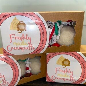 HANDMADE CAT BALLS 100% Merino wool, Bubbie’s Creampuffs